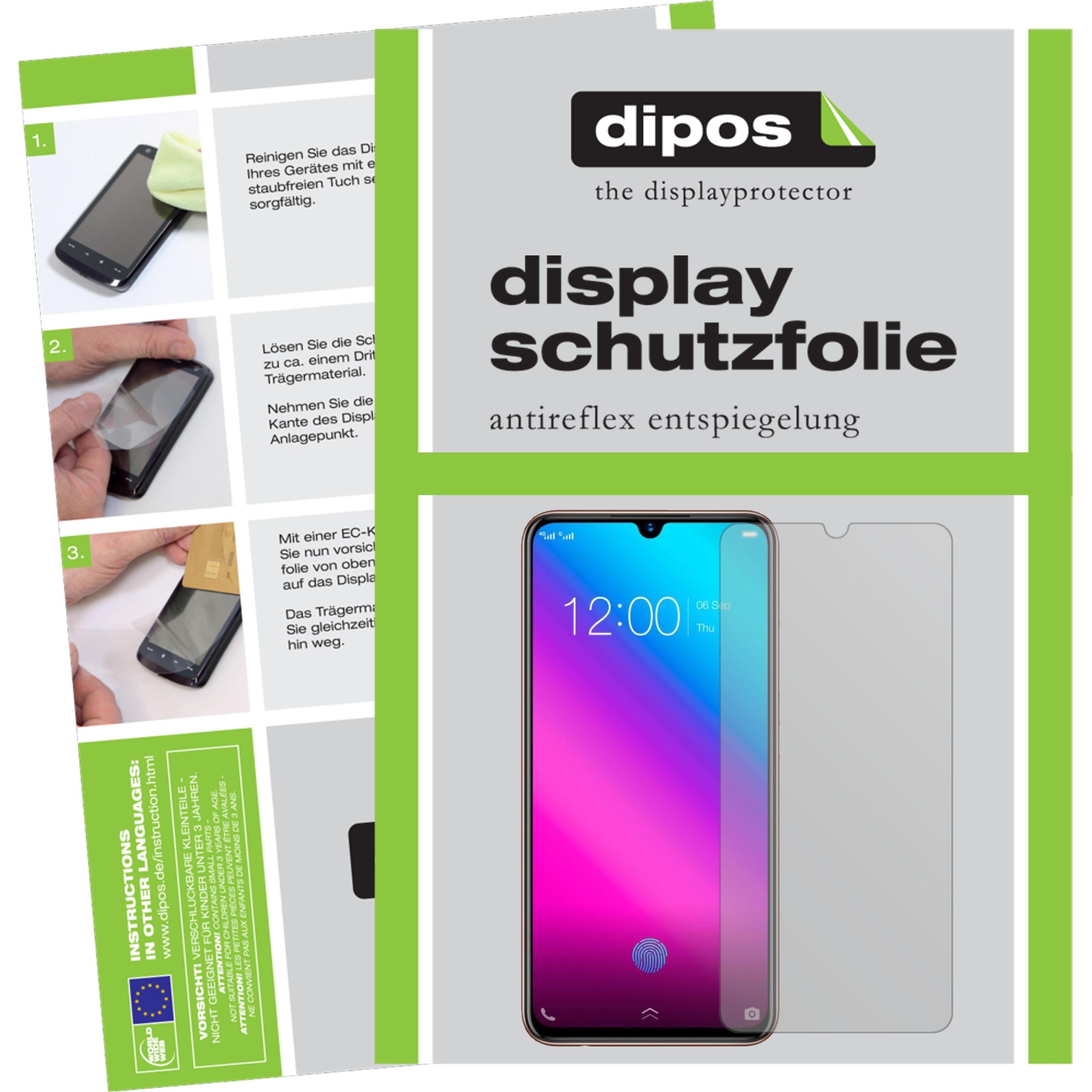 Dipos Displayschutzfolie Antireflex (2 Stück, Vivo Y97), Smartphone Schutzfolie, Transparent