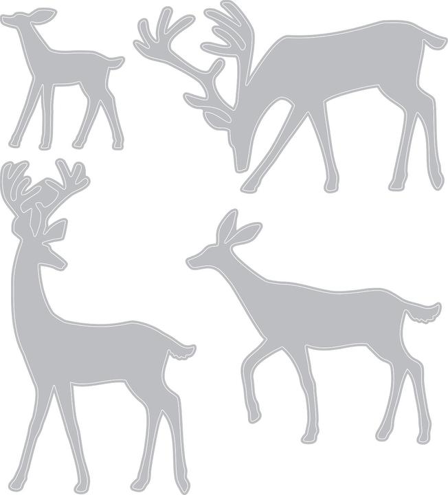 Produktbild Sizzix Thinlits Stanzschablone "Darling Deer by Tim Holtz"
