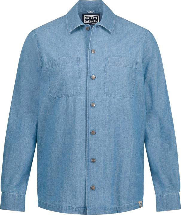 Produktbild Sthuge Hemd, Overshirt, Denim-Optik, Langarm, Kentkragen (XXL)