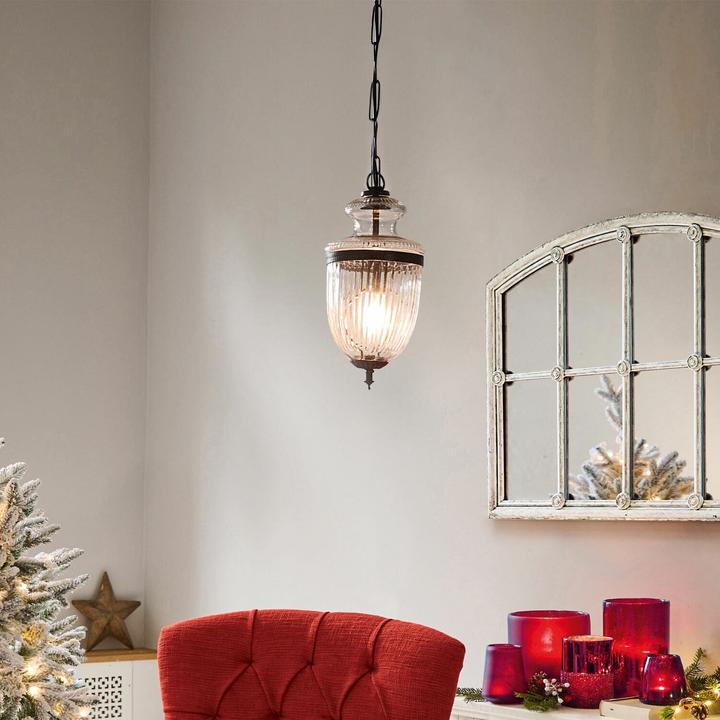 Image du produit Loberon Lampe à suspendre Marcel clair/laiton (E14)