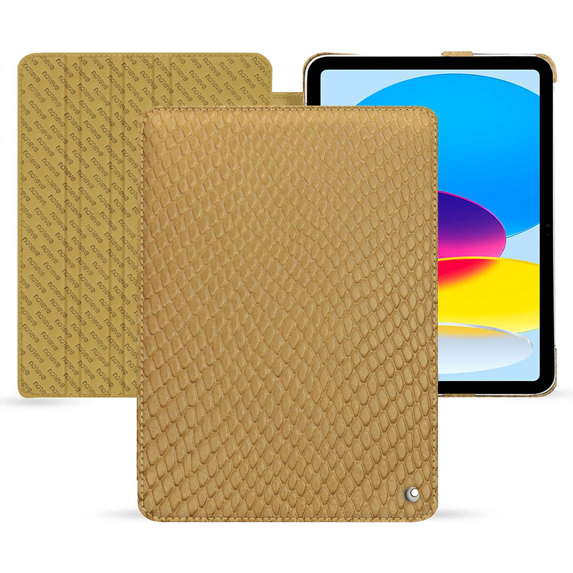 Noreve Lederschutzhülle horizontal (iPad 2022 (10. Gen)), Tablet Hülle, Beige