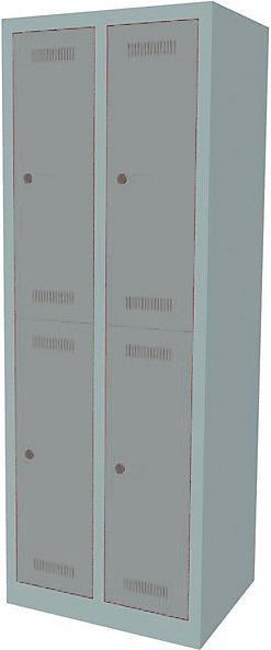 Produktbild Bisley MonoBloc™ Garderobenschrank, doppelstöckig (61 x 50 x 170 cm)