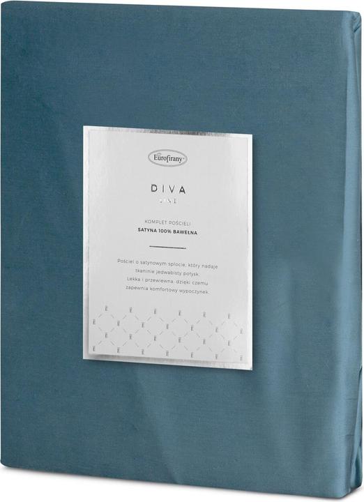 Productafbeelding Eurofirany DIVA LINE DINA Hoogwaardige katoensatijnen eenkleurige beddengoedset, 160X200 cm, 2 st. 70 X 80 cm (Dekbedovertrek, 160 x 200 cm)