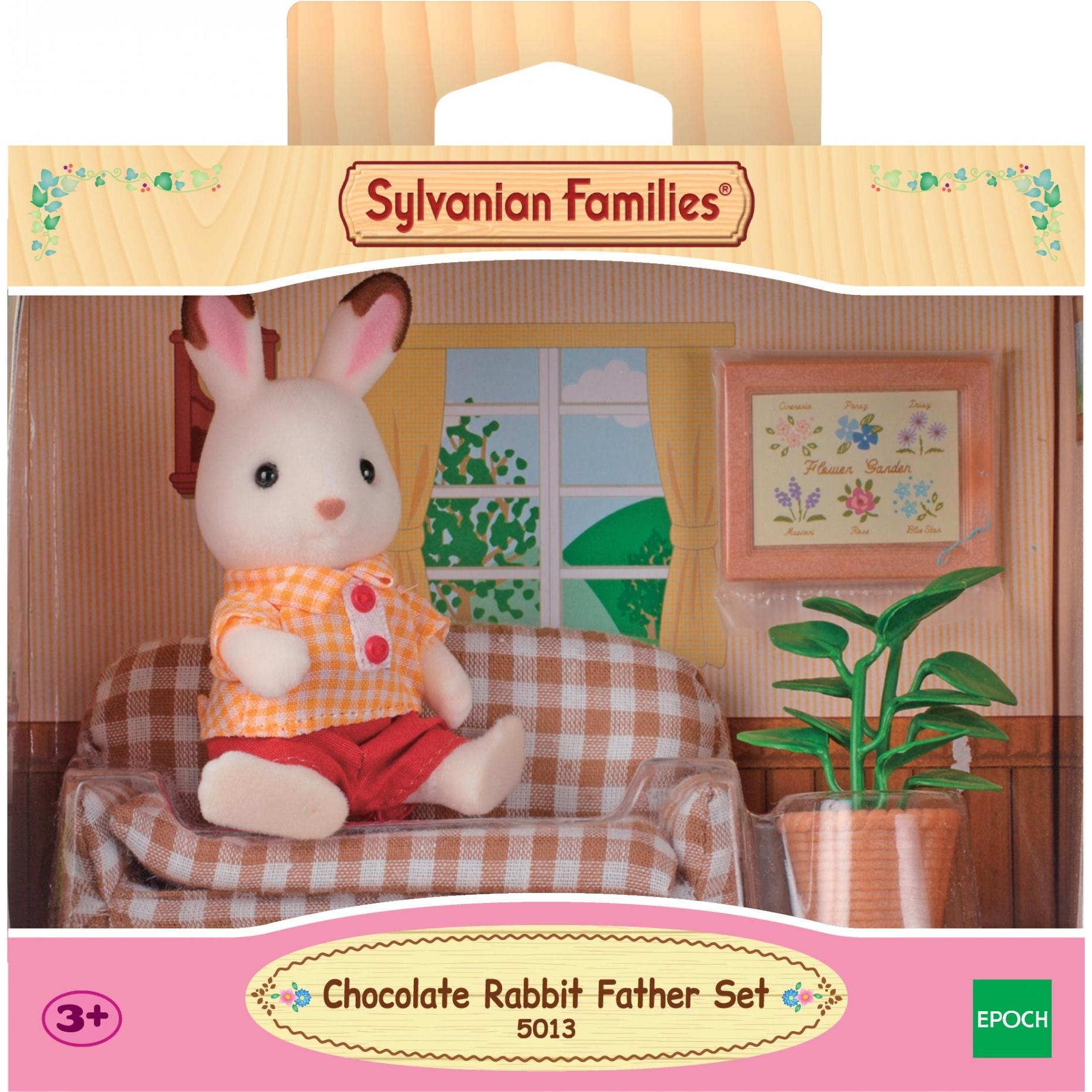 Thumbnail - Sylvanian Families Chocolate Rabbit Father Settee