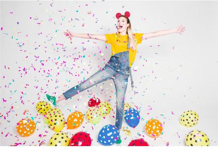 Actual product image Partydeco Confetti Cannon - 80cm - Paper Strips - Colourful (1 pcs.)