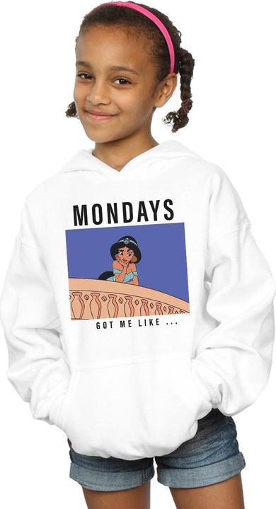 Produktbild Disney Princess Jasmine Mondays Got Me Like Kapuzenpullover Mädchen (152, 158)