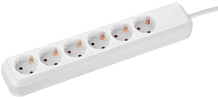Actual product image Monacor socket strip (6x, CEE 7/3, 1.50 m)