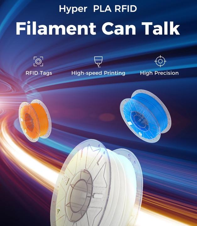 Produktbild Creality Filament PLA Hyper RFID Hautfarbe 1.75 mm 1 kg (PLA, 1.75 mm, 1000 g, Beige)