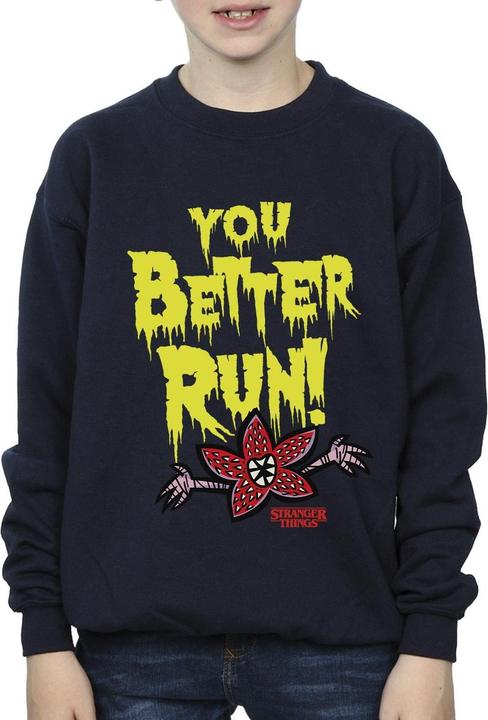 Produktbild Netflix Stranger Things You Better Run Sweatshirt Jungen (140, 146)