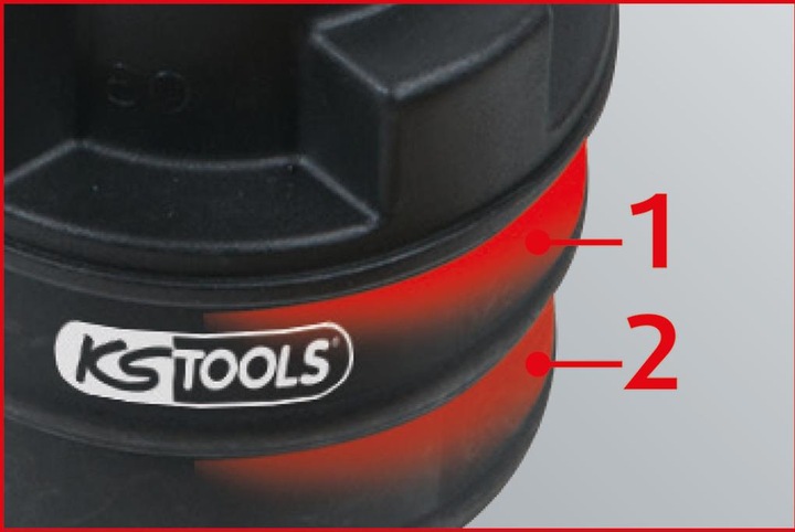 Produktbild KS Tools 2-stufiger Gegenstopfen-Adapter, 55x60 mm
