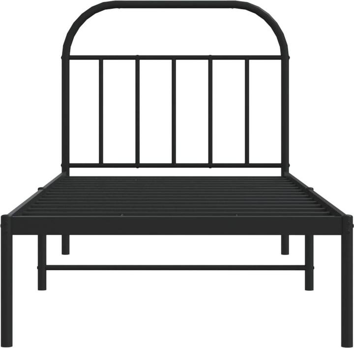 Image du produit VidaXL Bettgestell mit Kopf- und Fussteil Metall Weiss 200x200 (200 x 200 cm)