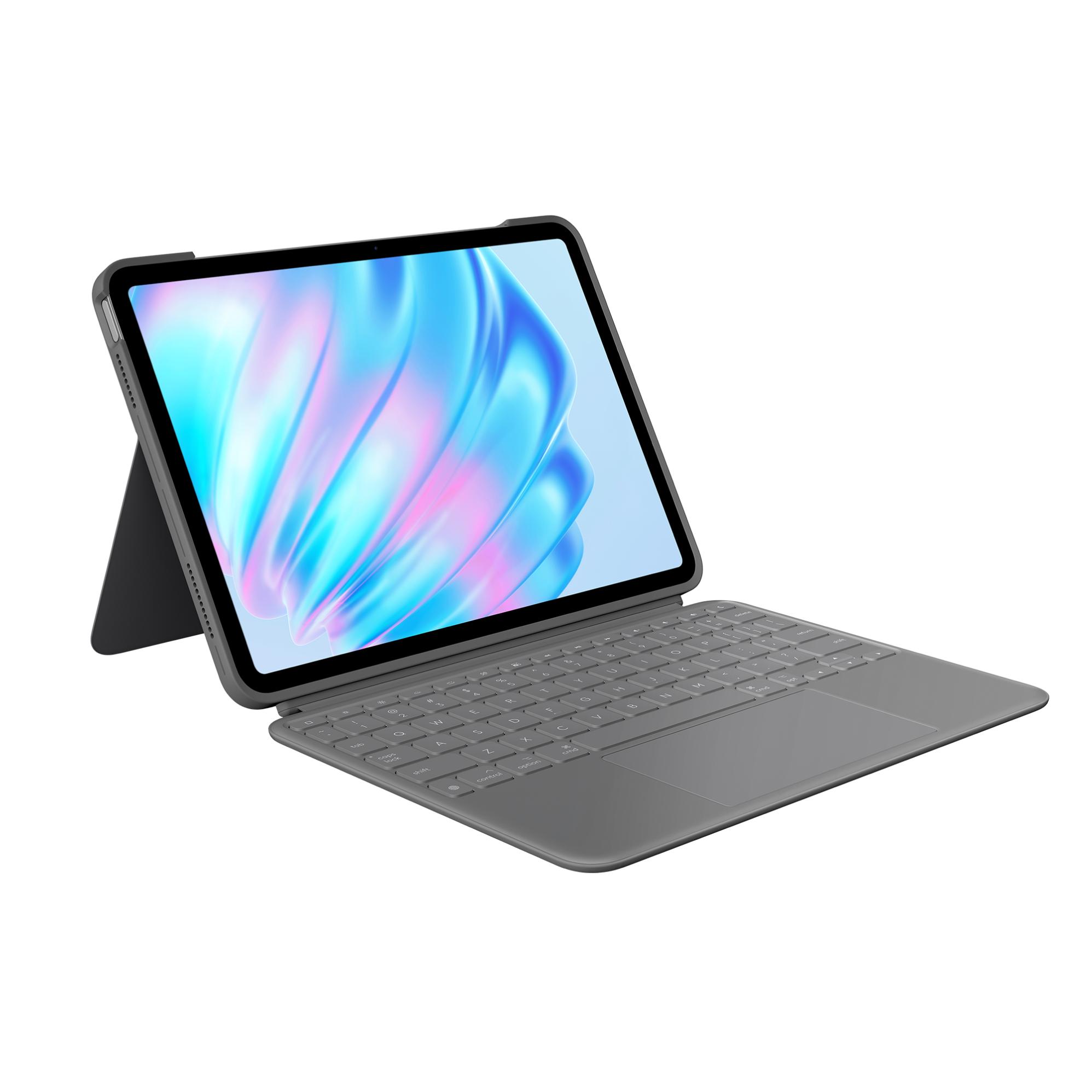 Logitech Combo Touch (Germania, Apple iPad Air 11 2024, Apple iPad Air 11 2025, Apple iPad Air 2022), Tastiera per tablet, Grigio