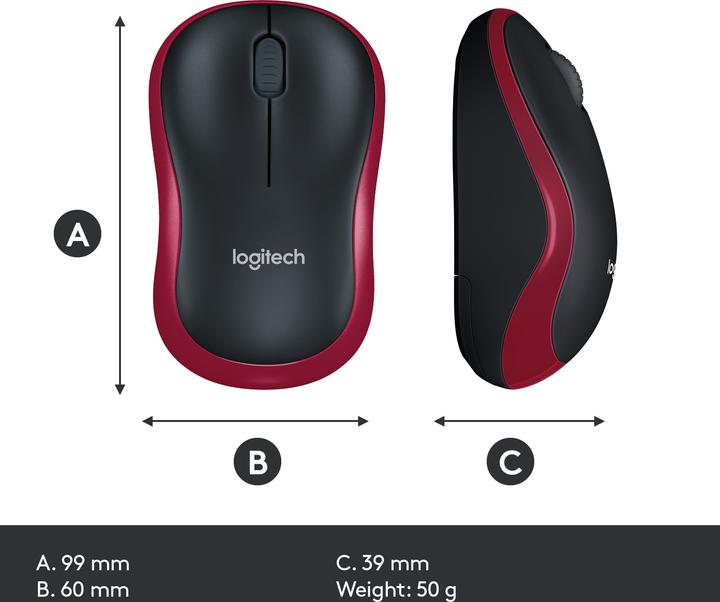 Actual product image Logitech M185 (Wireless)