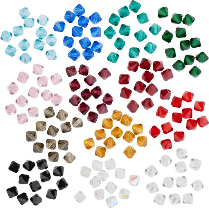 Produktbild Pracht Glasschliffglitzerperlen, 6 mm, 12 Stück