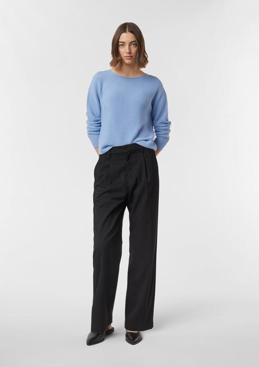 Image du produit Comma Strickpullover Cropped Strickpullover im Relaxed Fit mit Strukturmuster (36)