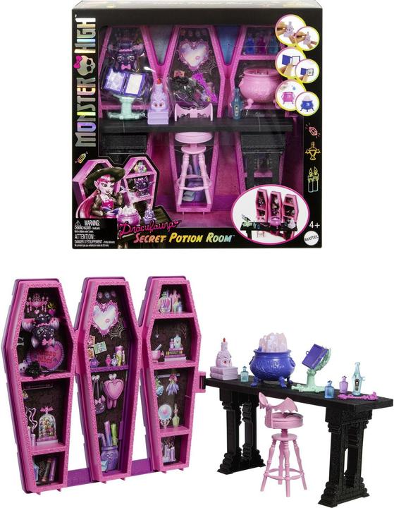 Actual product image Monster High Draculaura Secret Potions Room Playset