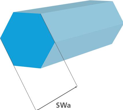 Immagine prodotto Brütsch-Rüegger Metals Profilo esagonale Ottone, 10,00 mm (4 x 1,5 m)