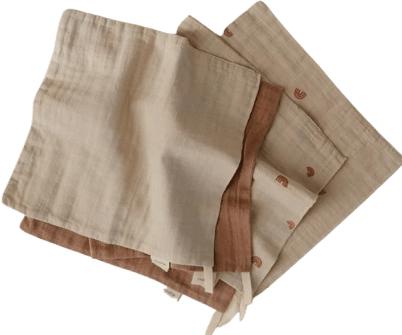 Produktbild Mushie 5Pack MusselinWaschlappen Rainbow Combo