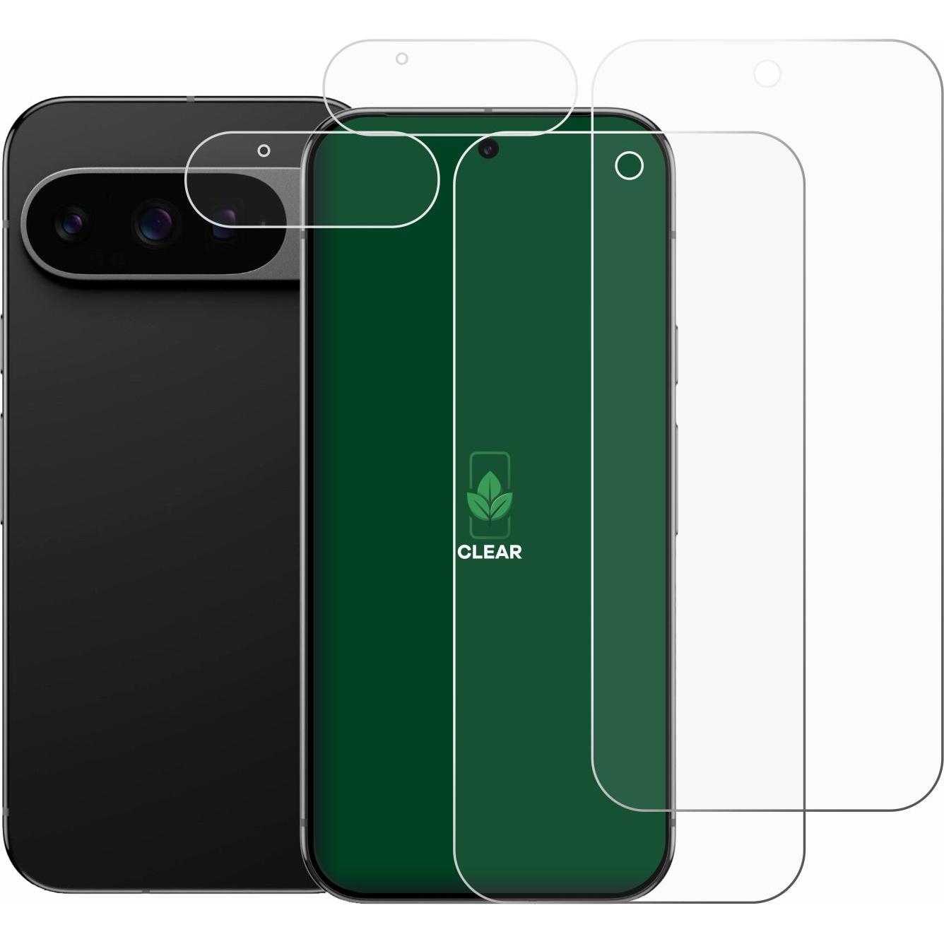 Thumbnail - ScreenLeaf Schutzfolie nachhaltiger Displayschutz Displayschutzfolie Folie Klar Transparent (2 Stück, Google Pixel 9 Pro...