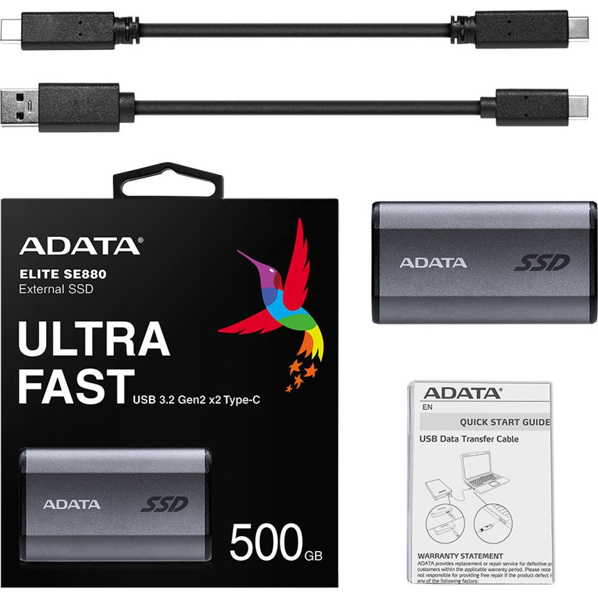 Thumbnail - Adata SE880 (500 GB), Externe SSD, Grau