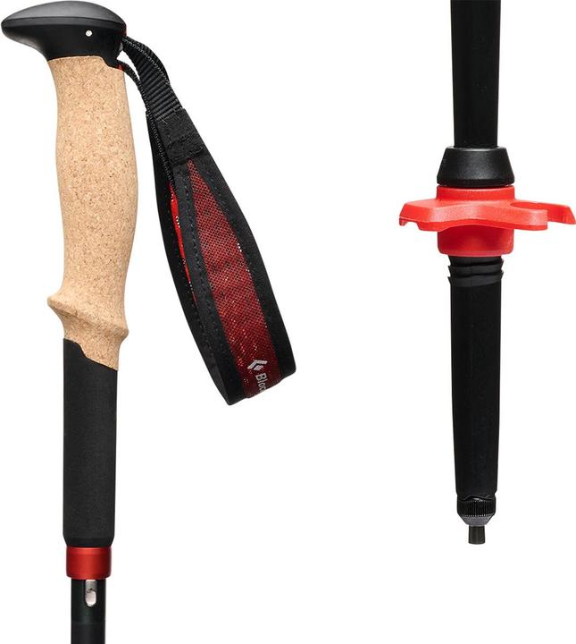 Actual product image Black Diamond Treckingst?cke Pursuit Carbon Z (anthrazit/orange, 1 Paar, 110 cm) (110 cm)