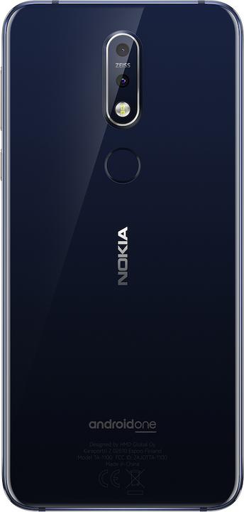 Actual product image Nokia 7.1 (64 GB, Blue, 5.80", Hybrid Dual SIM, 4G)