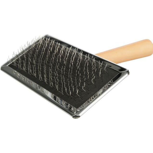 Trixie Brosse À Carder Douce Avec Peigne De Nettoyage 11X14 Cm