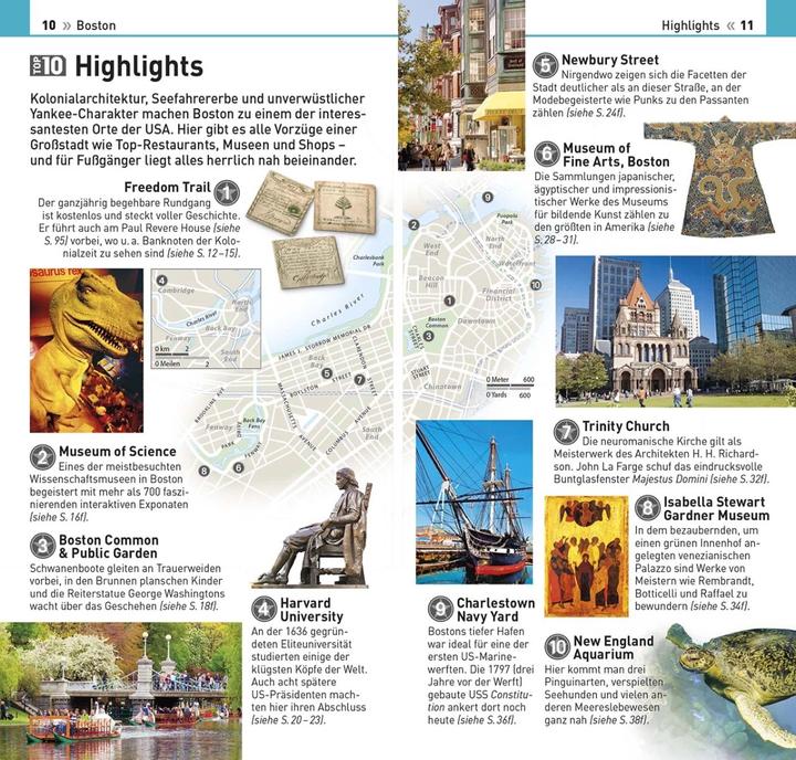 Actual product image Top 10 Travel Guide Boston (German, DK Verlag Travel)
