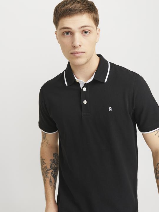 Actual product image Jack & Jones Single-coloured polo collar polo shirt Poloshirt (XL)