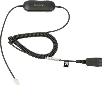 Actual product image Jabra GN1200 Smart Cord, with microphone amplifier