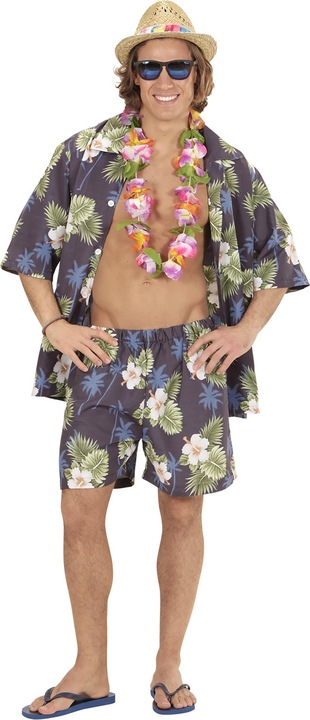 Immagine prodotto Widmann Costume hawaiano con pantaloncini e camicia (XL)