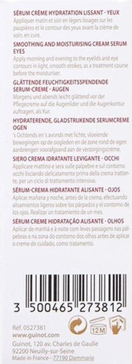 Produktbild Guinot Hydrazone Yeux Moisturising Eye Cream Serum 15ml (Augenpflege Serum, 15 ml, Tag)