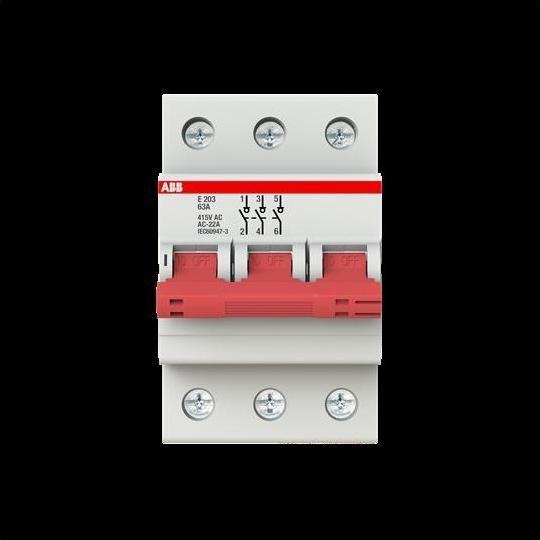 Produktbild ABB STOTZ-KONTAKT Ausschalter E 203/63G 3polig 63A grau