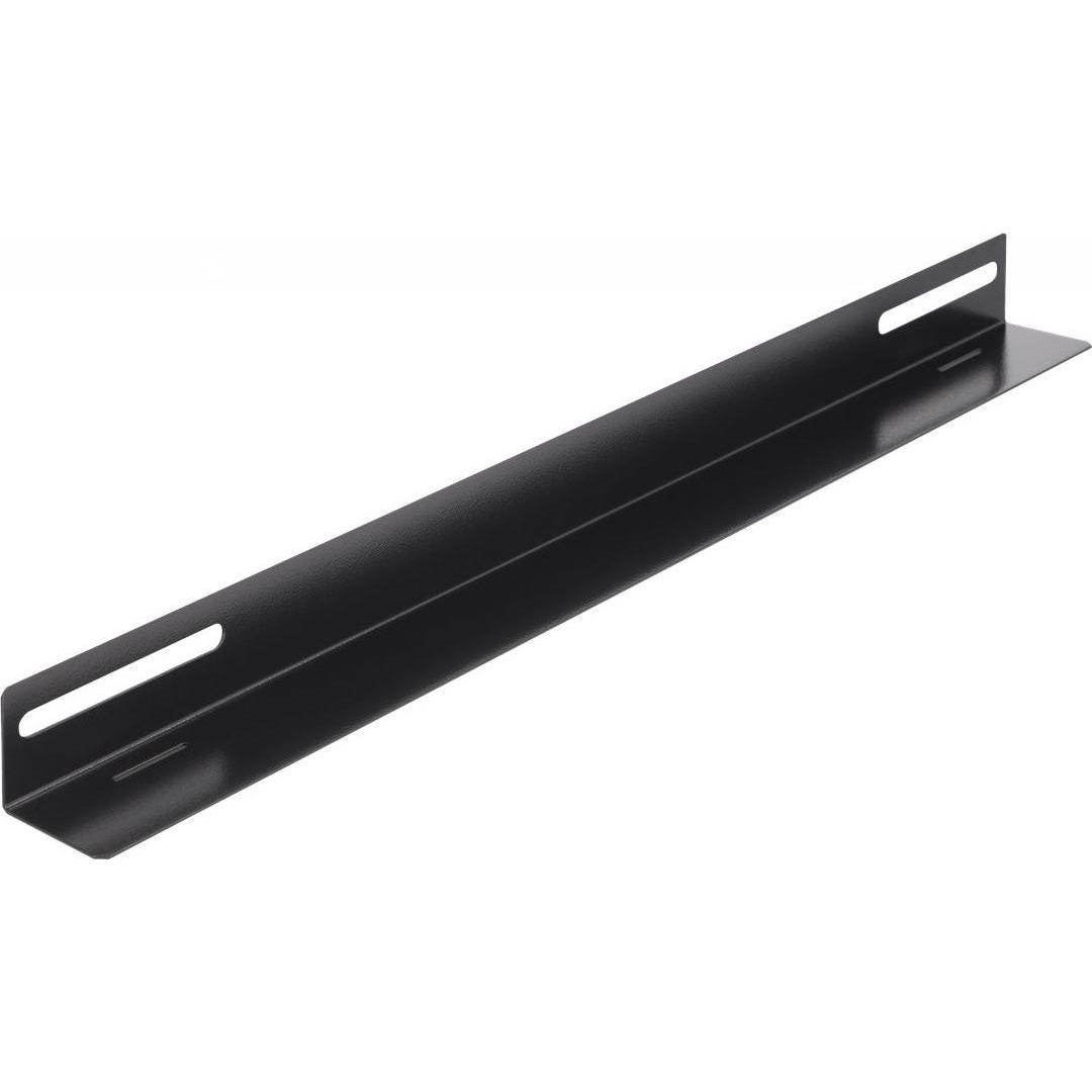 Delock 19? Tragschiene für Netzwerkschrank 450 x 40 mm 2 Stück, Serverschrank Zubehör, Schwarz