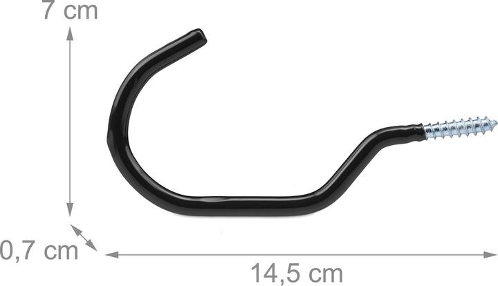 Actual product image Relaxdays 12x bicycle hooks