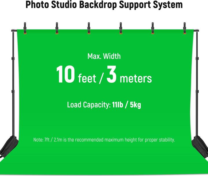 Actual product image Neewer photo background stand set (300 cm, 210 cm)