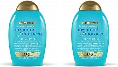 Immagine prodotto Ogx HYDRATE & REPAIR shampoo extra forte per capelli all'olio di argan 385 m (385 ml, Shampoo liquido)