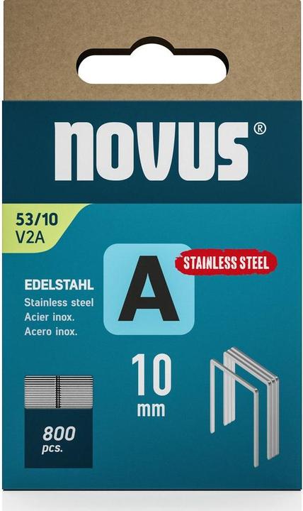 Produktbild Novus Feindrahtklammern A 53 10mm V2a