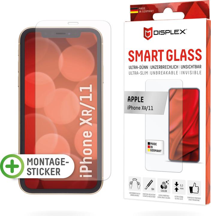 Actual product image Displex Smart Glass, Displayschutzfolie (1 pcs., Apple iPhone 11)