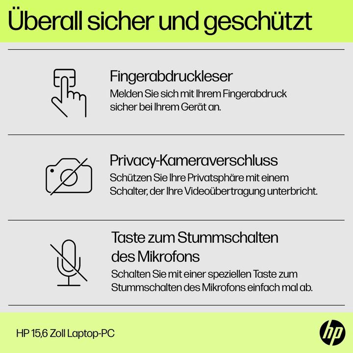 Produktbild HP 15-fd1053ng (15.60", Intel Core 3 100U, 8 GB, 512 GB, DE)