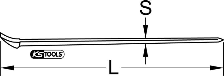 Actual product image KS Tools BRONZEplus crowbar