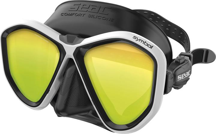 Actual product image Seac Mask Symbol Asian Fit Mirrored S/Bl White