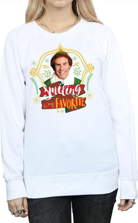 Actual product image Elf Womens/Ladies Buddy Smiling Sweatshirt (L)