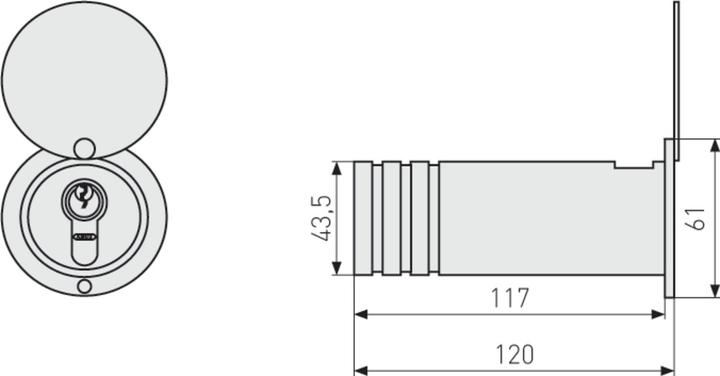 Actual product image Abus 729