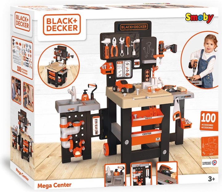 Actual product image Smoby Black+Decker Mega Workbench Center