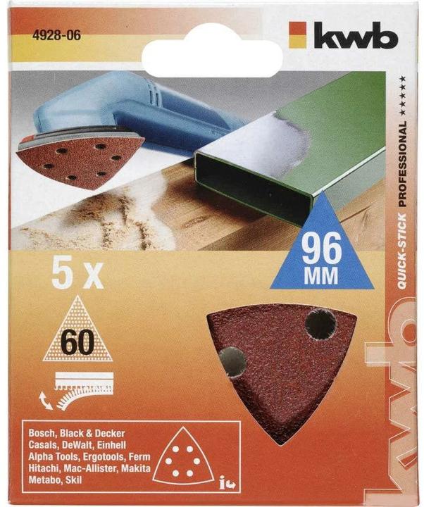 Produktbild kwb Delta-Haftscheiben K60 /5Stück (60)