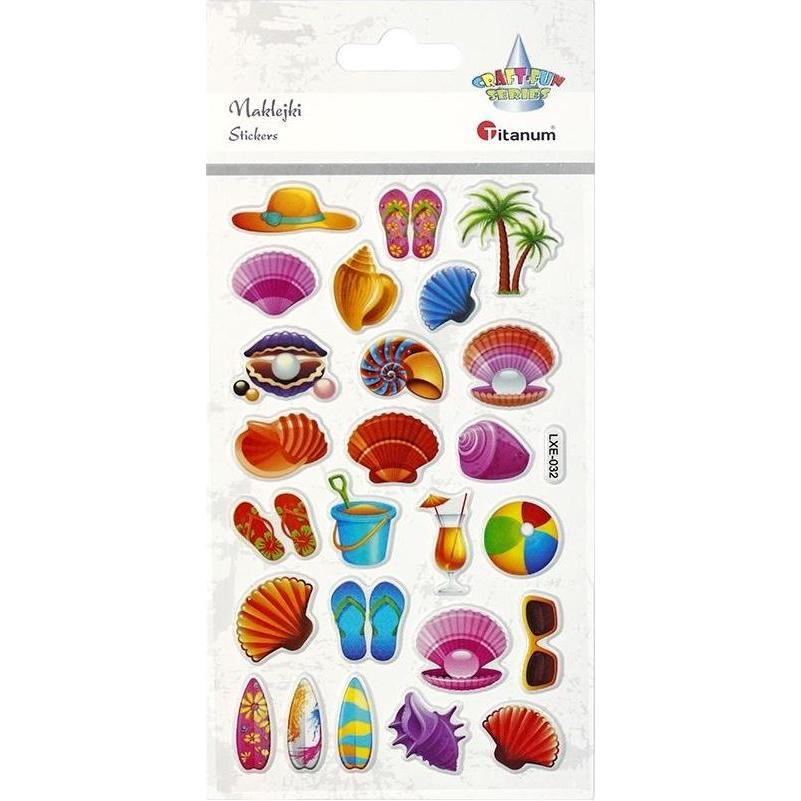 Titanum, Sticker, Konvexe Aufkleber Sommer, Strand 25 Stk