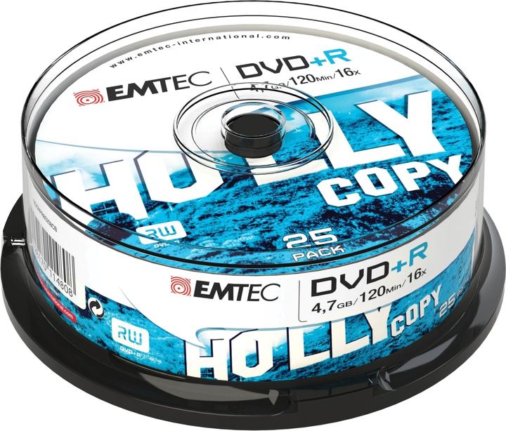 Actual product image Emtec DVD+R 4,7GB 16x Cake Box (25) (25 x)