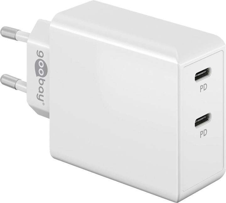 Actual product image Goobay Dual USB C Quick Charger (36 W)