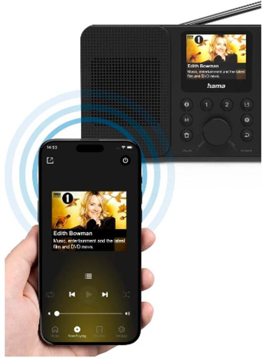 Produktbild Hama DIR10 (DAB, DAB+, FM, Internetradio, Bluetooth, UNDOK, WLAN)